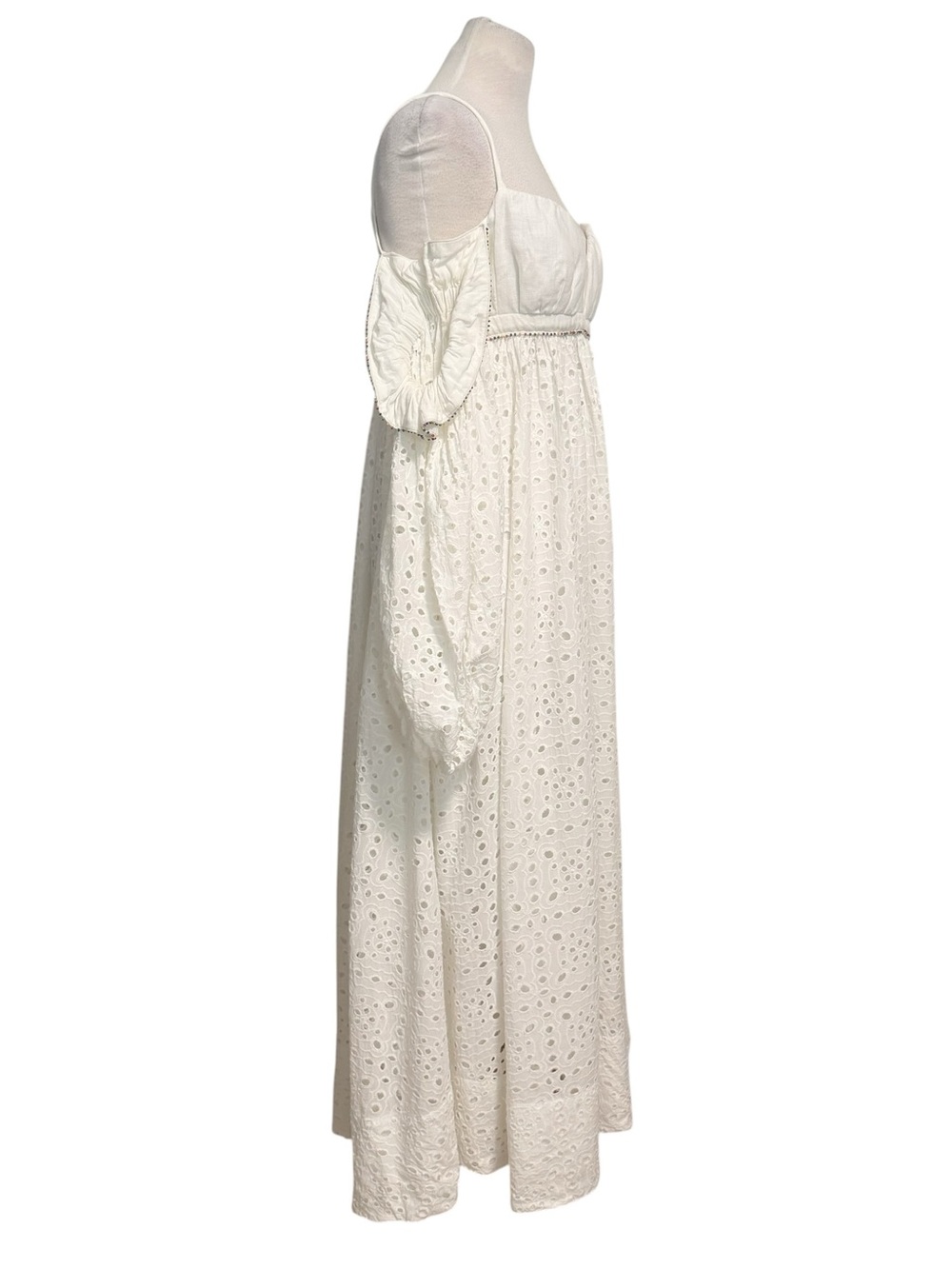 FARM Rio White Eyelet Maxi Dress - Picture 12 of 16